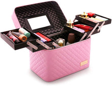 Charger l'image dans la galerie, Trousse de Maquillage de Voyage, Boîte de Maquillage avec Miroir