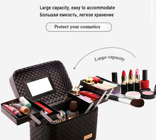 Charger l'image dans la galerie, Trousse de Maquillage de Voyage, Boîte de Maquillage avec Miroir