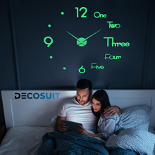 Charger l'image dans la galerie, 3D Horloge Murale sans cadre (EN)