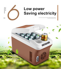 Charger l&#39;image dans la galerie, Mini-réfrigérateur portable Cutogain pour voiture - Contenant gardant au frais ou au chaud - 15L - 12 V CC - Thermos électrique refroidisseur ou chauffant
