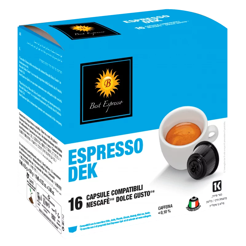 x16 Café Décaféiné Deka Compatibles Machine à Café Dolce Gusto®