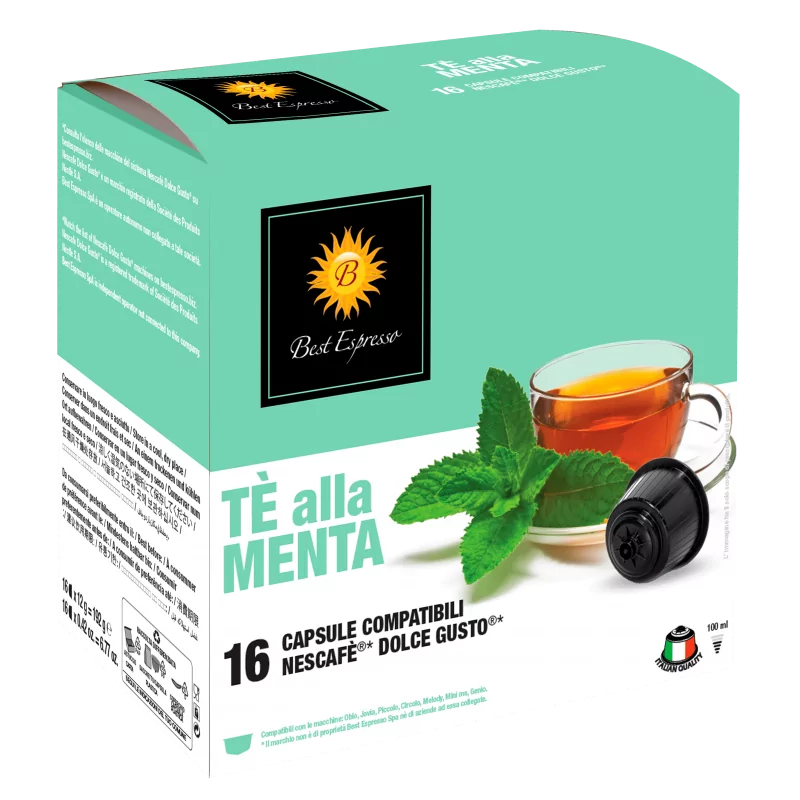 x16 Thé à la Menthe Compatibles Machine à Café Dolce Gusto®