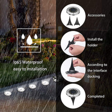 Charger l&#39;image dans la galerie, Etanche IP65 Lampe Solaire Spot Encastrable
