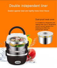 Charger l&#39;image dans la galerie, Appetif- Lunch Box Chauffante - 3 Assiettes pour un deujener complet
