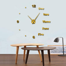 Charger l&#39;image dans la galerie, 3D Horloge Murale sans cadre (EN)
