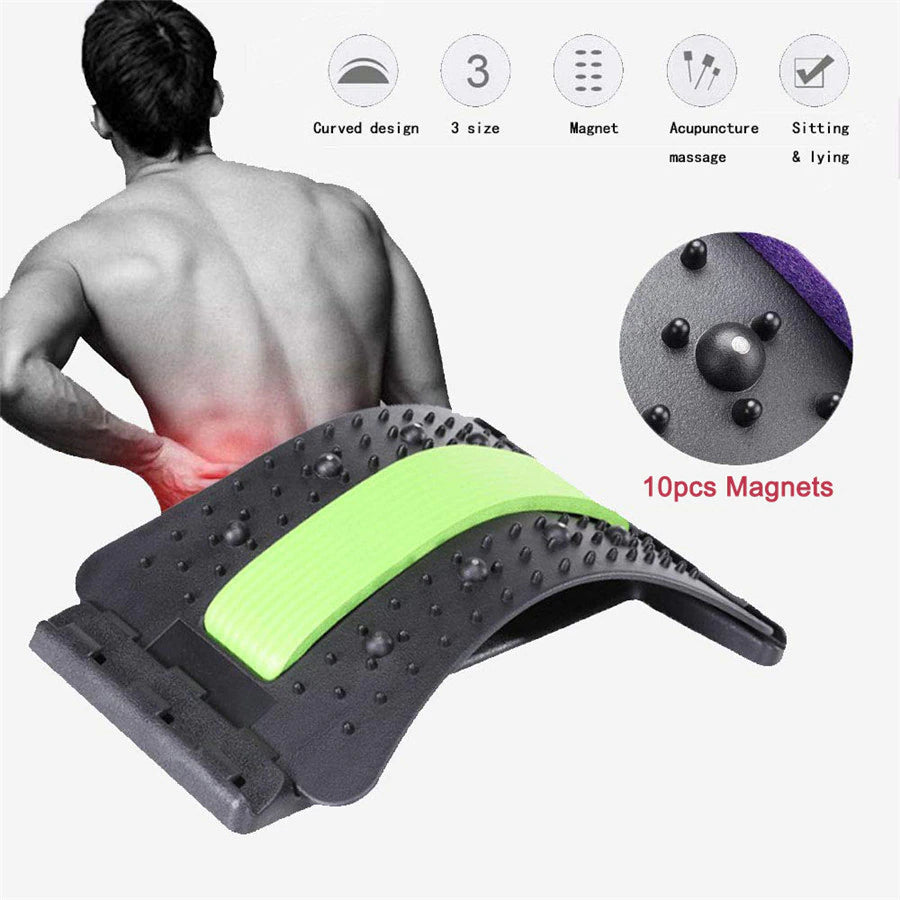 Masseur lombaire réglable 3 niveaux, soulagement de la douleur pour hernie discale, sciatique et scoliose