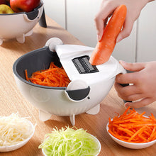 Charger l&#39;image dans la galerie, Trancheuse À Légumes Multifonctions 9 en 1 |Porte- Drainage De La Cuisine, Râpe pour Cuisine Spiraliseur De Légumes
