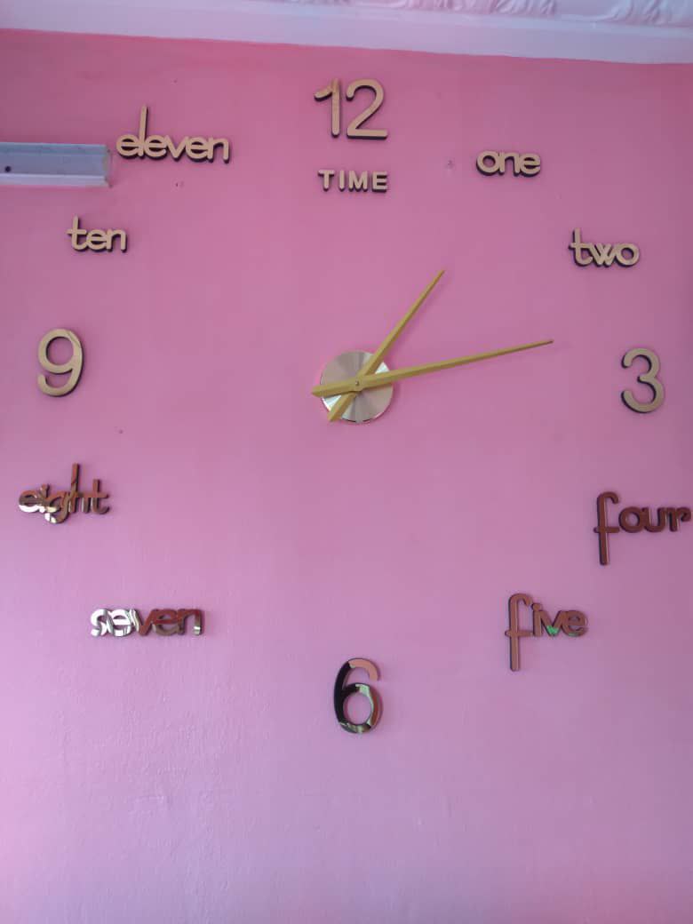 3D Horloge Murale sans cadre (EN M2)